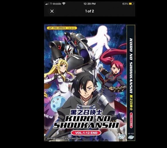 ANIME KURO NO SHOUKANSHI 黑之召喚士 VOL.1-12 END DVD ENGLISH DUBBED + FREE ANIME