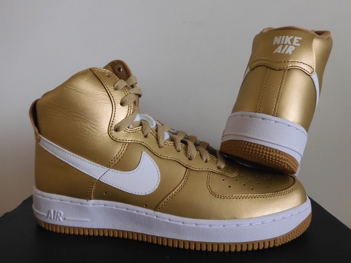 gold air force 1 high top