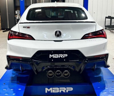 FOR 2024-2026 ACURA INTEGRA TYPE S DE5 MBRP 3'' CATBACK EXHAUST SYSTEM CF TIPS