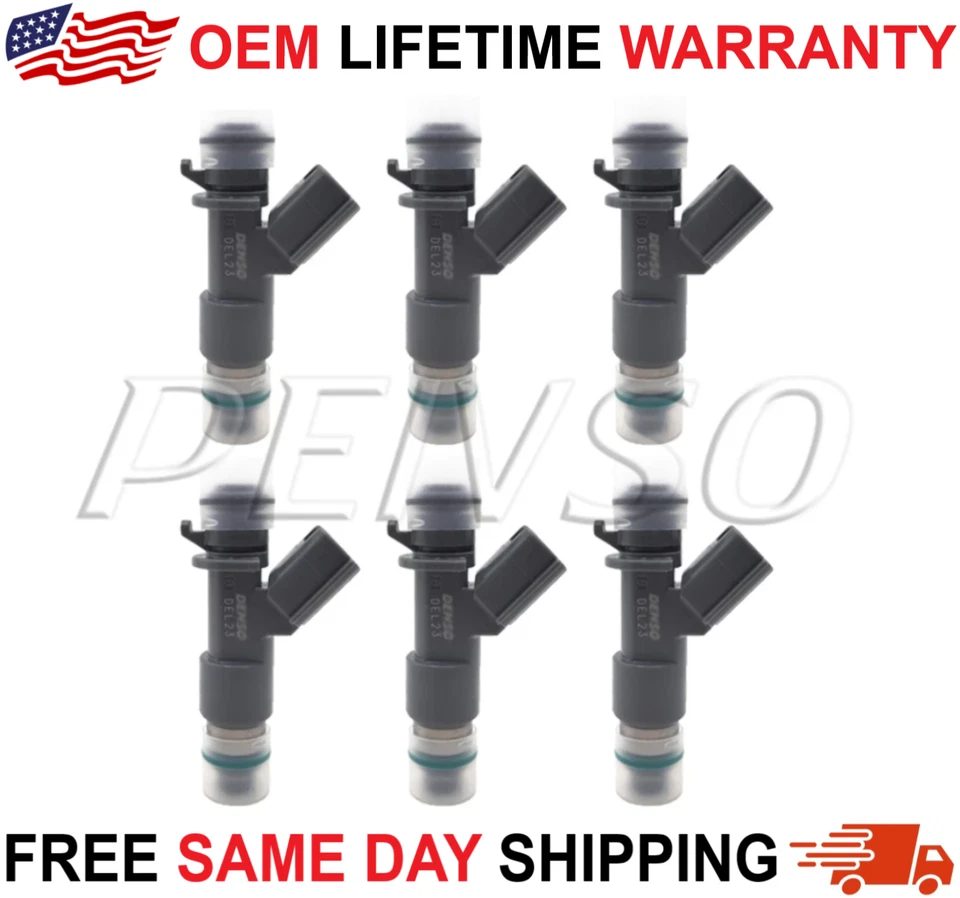 Nuevos inyectores de combustible Denso 12 orificios actualización x6 para Acura Honda 2008-16 3,5 L 3,7 L V6 Foto 3 de 4
