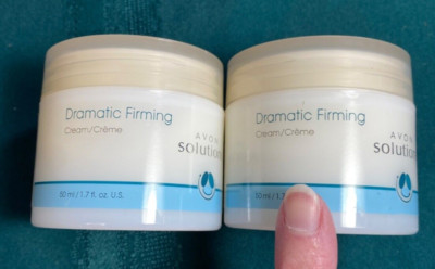 New Sealed Set of 2 AVON SOLUTIONS Dramatic Firming Face Cream 1.7 Oz Each