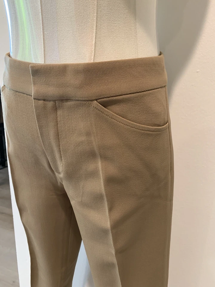 Pantalón Ralph Lauren Collection Lana Recto Cónico Tostado Talla 2 Foto 3 de 4