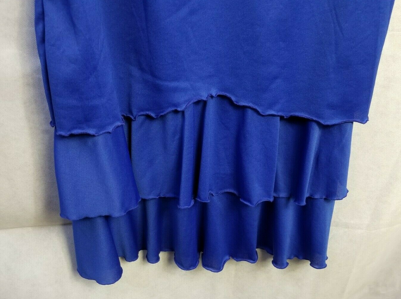 Habits Vintage blue 3 tiered ruffled skirt, ruffled s… Gem
