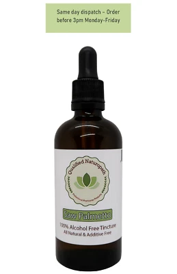 QUALIFIED NATUROPATH 110ml - Saw Palmetto Herbal Tincture (Alcohol & Glycerin Free) – Glass Bottle