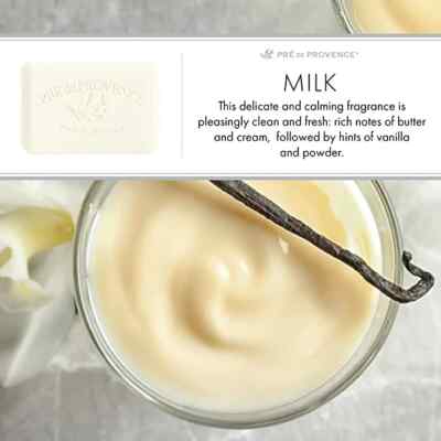 Pre de Provence MILK Case 18 x 150 Gram French Soap Bath Shower Bars Shea