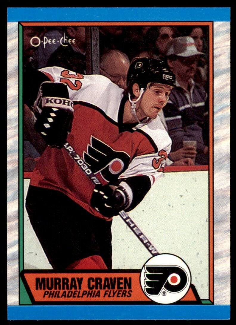 1989-90 O-Pee-Chee Murray Craven . Philadelphia Flyers #44