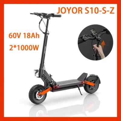 10'' Joyor S10-S Dual Motor E-Sooter Offroad 2000W Folding Electric Scooter 65kmh
