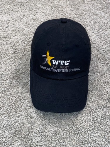 U.S. Army WTC Warrior Transition Command Adjustable Cap Hat Black
