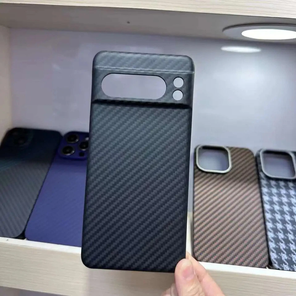 100% Carbon Fiber Armor Cover fr Google Pixel 8 Pro Matte Hard Slim Magsafe Case - Image 3 of 4
