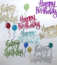 Die Cuts HAPPY BIRTHDAY Balloons 16 Pieces