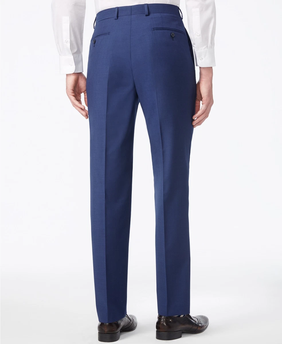 Calvin klein blue store extreme slim fit suit