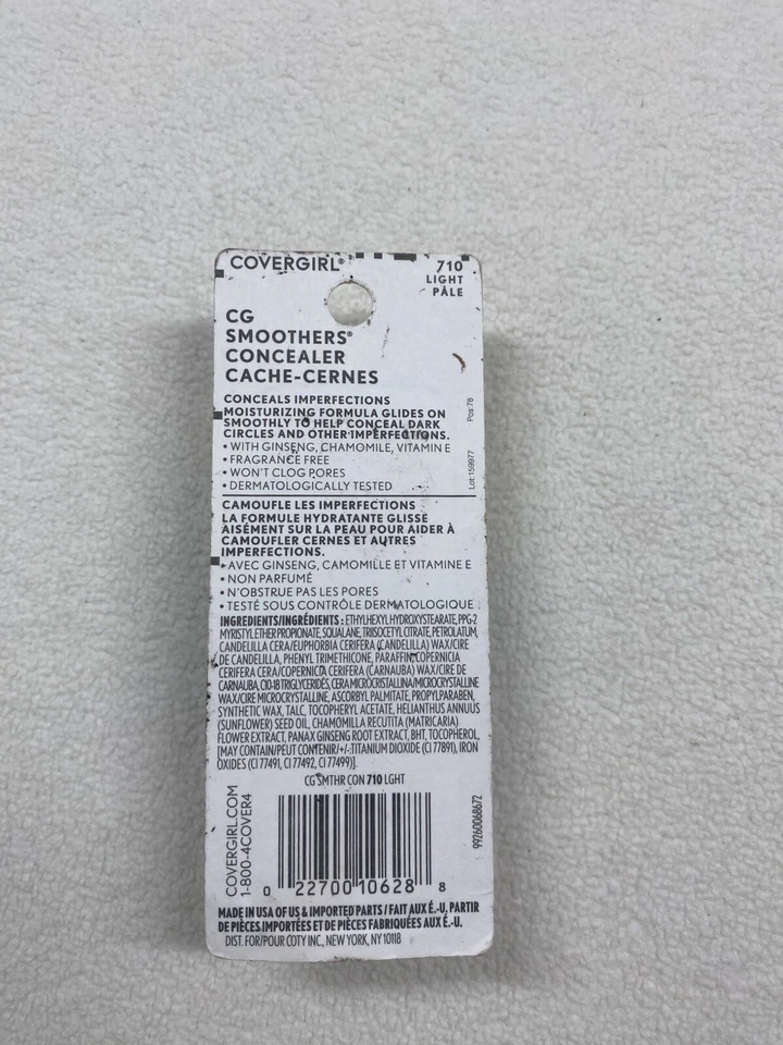 CoverGirl CG Smoothers Concealer, Light Pale 710, 0.14 oz - Image 2 of 2