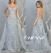 Leaf Appliques Sheath Wedding Party Dress Long Mother Of The Bride Dresses