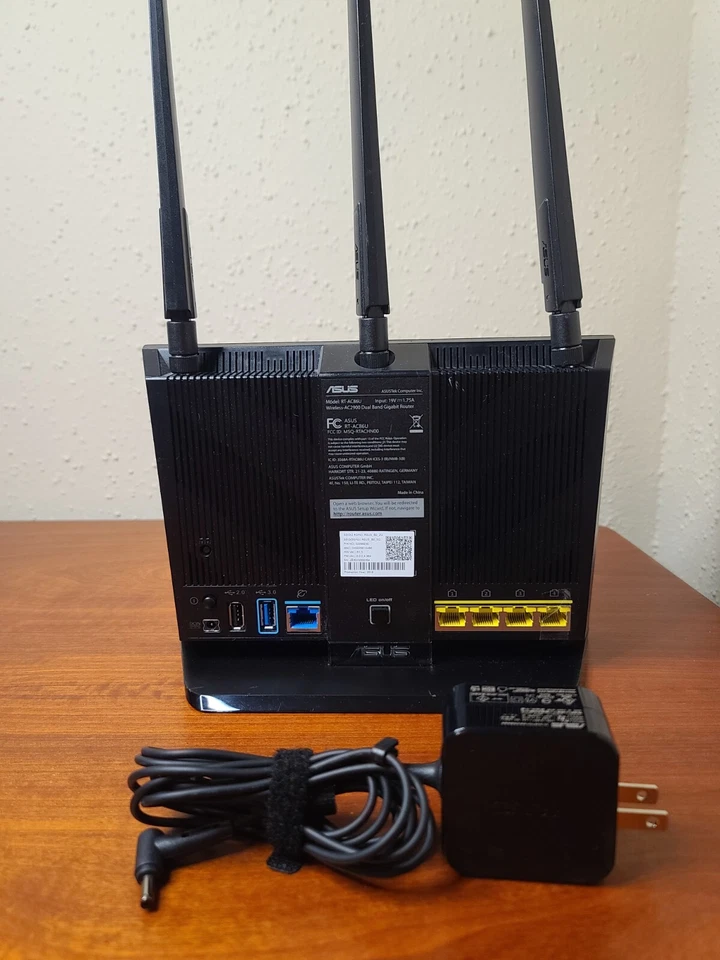 ASUS AC2900 Dual Band Gigabit WiFi Gaming Router - Black (RT-AC86U) - Image 2 of 4