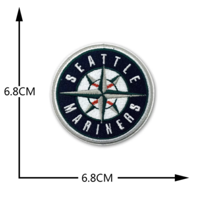 Set Of 3 MLB Seattle Mariners Iron On Patches, 20th Anniversary - Foto 4