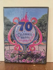 Disney 70th Anniversary Extra Large Elongated Pressed Penny Book-Holds 144 Coins