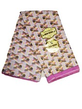 Ankara African wax print fabric 6 yards/100 cotton with gold glitter design