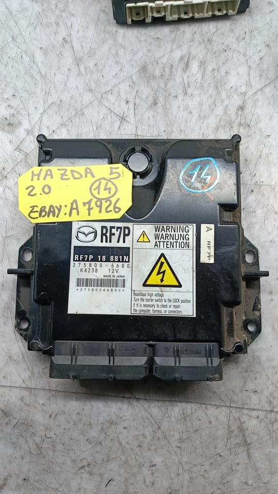 CENTRALINA MOTORE PER MAZDA 5 Berlina 275800-6680 Diesel 2.0 (05>) - Immagine 4 di 4