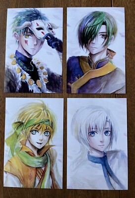 Yona Of The Dawn- Manga Anime, Art Prints- 4 X 6  Zeno, Shin-Ah, Jae-Ha, Kija L1
