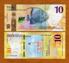 Curacao and Sint Maarten  10 Gulden, 2025, P-New,  UNC  New Banknotes