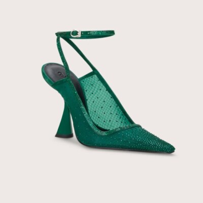 Cult Gaia Diya Sling Back in Malachite Size: EU 37