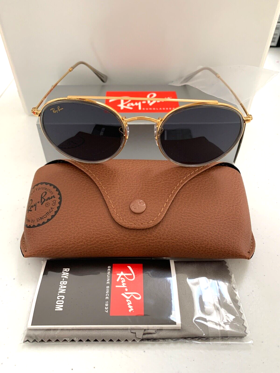 Ray Ban RB3647N (RB3647N-9210R5 51) Legend Gold with Blue Lens