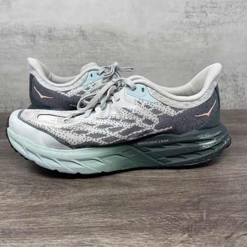 Lotto scarpe da corsa HOKA Speedgoat 5 Trail donna 9 One One grigio acqua - Foto 10 di 13