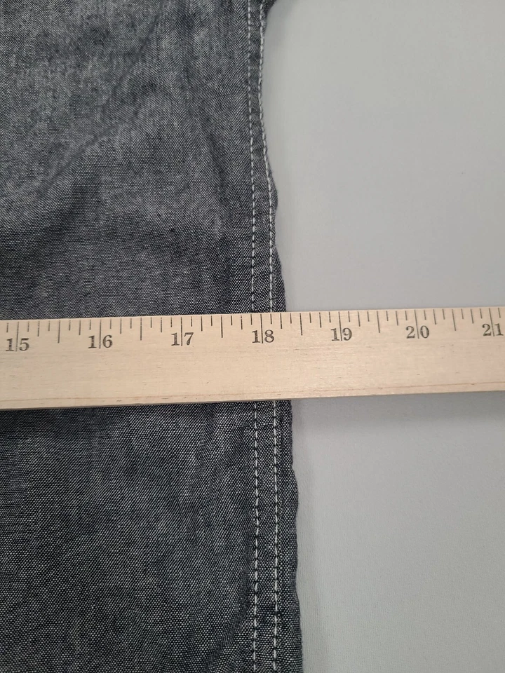 Modern Amusement Shirt Mens Small Gray Button Up Casual Comfort - Image 4 of 4