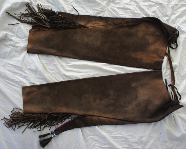 Native American Leather Chaps pants western Comanche Movie Prop Lone Ranger 3 eBay