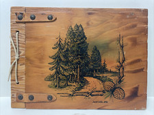 Vintage Wooden Jacob Lake, Arizona Photo Album Book, 1920s , 54 Photos