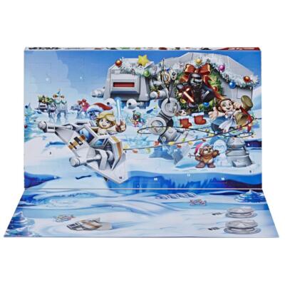 Star Wars Micro Force Adventskalender Winterkulisse, 24 Mini-Überraschungsfigure