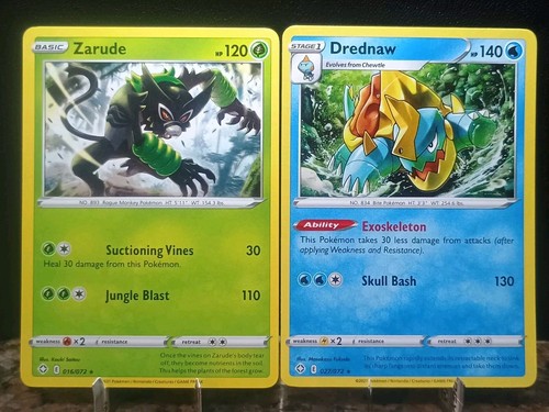The Pokemon International - Biglietto singolo Pokemon DREDNAW 027/072, colore: Multicolore