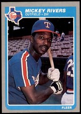 Mickey Rivers #565 1985 Fleer