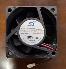 sj SD240625BH 6025 DC24V 0.19A 2-Pin Inverter Cooling Fan