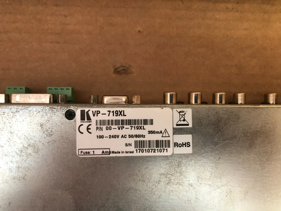 Kramer VP-719xL Presentation Switcher/Scaler P/N: 00-VP-719XL + Bracket -Inc VAT - Image 4 of 4