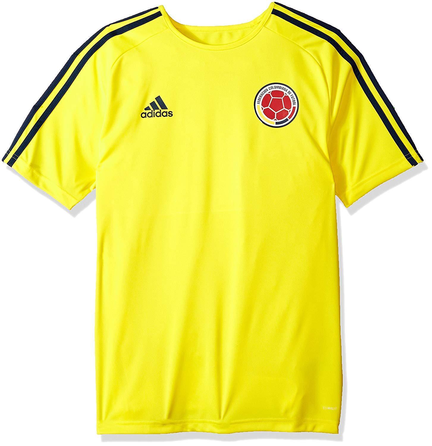 adidas Fifa World Cup 2022 Colombia Mens Short Sleeve Shirt Blue