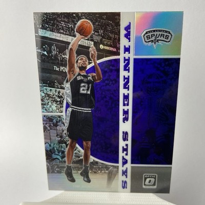 2019-20 Donruss Basketball Tim Duncan Winner Stays Spurs