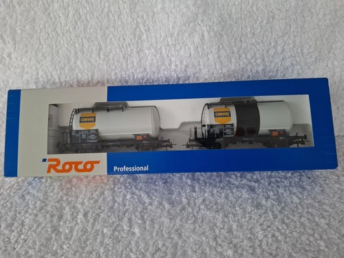 Roco 44192 Spur HO NS Niederlande Konvoi Lackierung Kesselwagen Doppelpack | Condition: Used