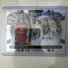 2025 WNBA Select Jacy Sheldon Courtside Action Signatures Silver Auto #CAS-JS