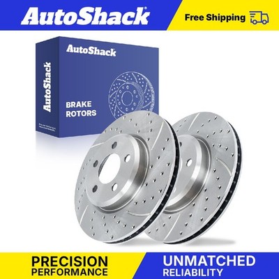 Front Drilled Slotted Brake Rotors for Dodge, Charger 2006-2023
