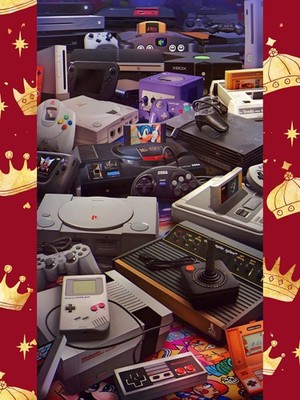 Gaming Retro Poster A3 Nostalgie Man Cave Retro 90er Konsolen WT112