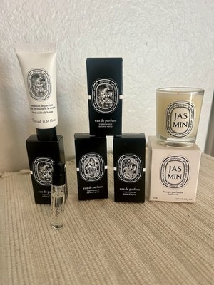 Diptyque Paris Travel Size Perfume, Small Candle & Bag Bundle