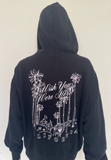 Victoria's Secret PINK Full Zip Hoodie Sweatshirt Black XS