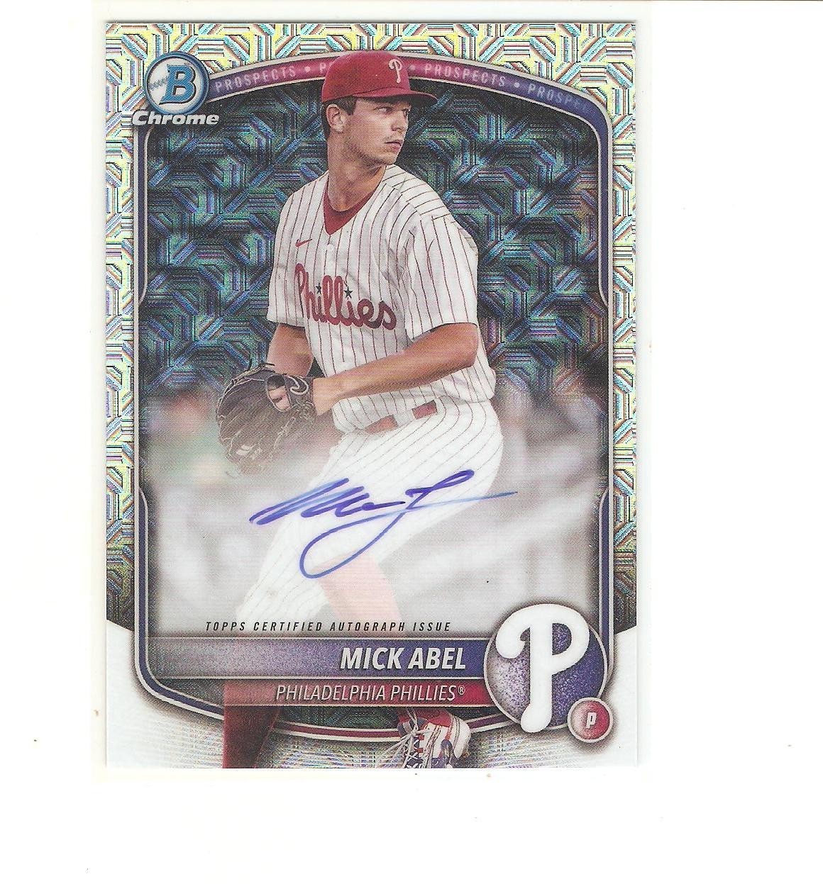 2025 Bowman Mega Mojo MICK ABEL AUTO Refractor - Minnesota TWINS