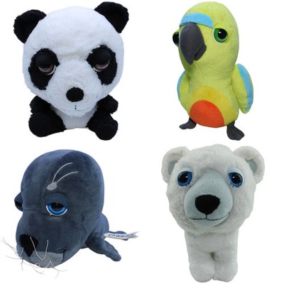 TCC Global Protected World, Bunter Mix Kuscheltier 20-26cm Gebraucht Panda Vogel