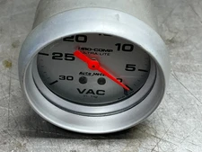 Vacuum Gauge, AutoMeter, 2 5/8in,  0-30 IN HG,  Ultra-Lite Mechanical, #4484
