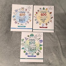 The Good  the Beautiful Drawing 100 Fun Easy Birds Trees Christmas Books Set 3