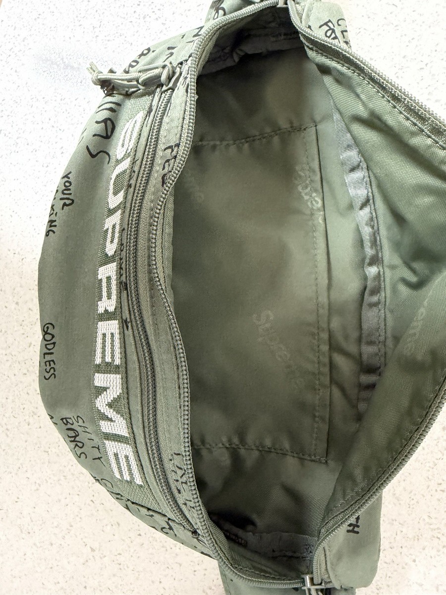 SS23 Supreme Field Waist Bag Belt Pack Olive Gonz Water Resistant