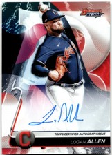 2020 Bowman's Best #B20-LA Logan Allen Best of 2020 Autographs