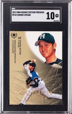 2013 BBM ROOKIE EDITION PREMIUM #RP43 SHOHEI OHTANI ROOKIE RC SGC 10 GM